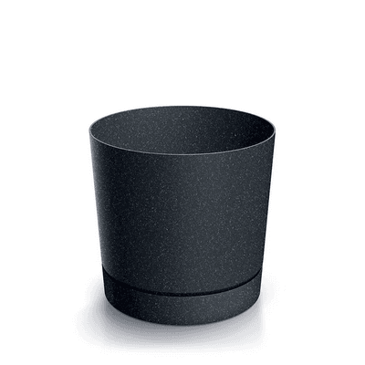 Doniczka Tubo P eco wood 350 Antracyt, elegancka, ekologiczna