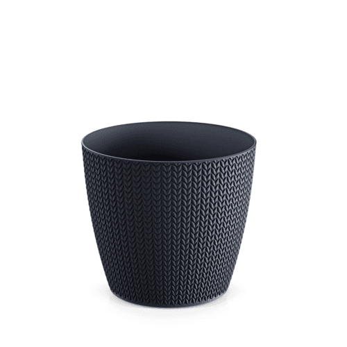 Doniczka Wheaty 260 antracyt – nowoczesny design, odporna
