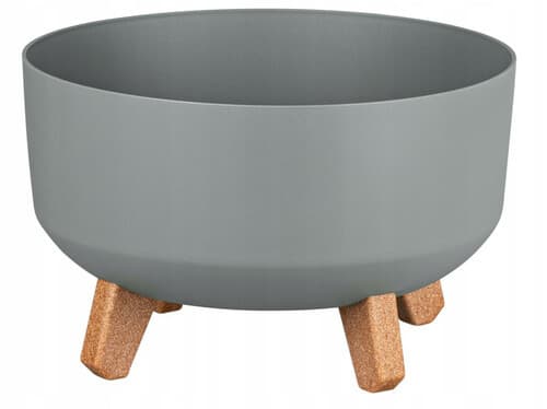 Doniczka Gracia Low 240 jasny szary