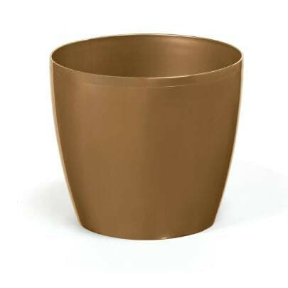 Doniczka magnolia 15.5cm złoty metalik