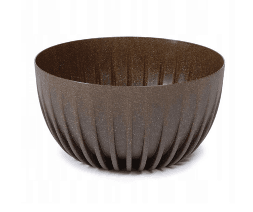 Doniczka misa Mira eco wood 240mm naturalne drewno