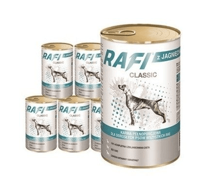 Mokra karma dla psów z jagnięciną, Rafi 1240g
