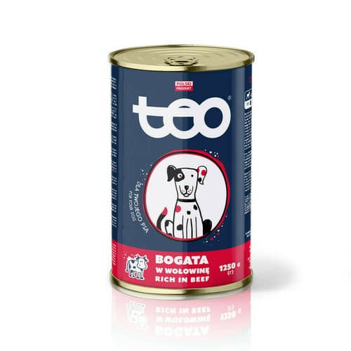 Karma mokra Teo dla dorosłych psów, wołowina, 1250g