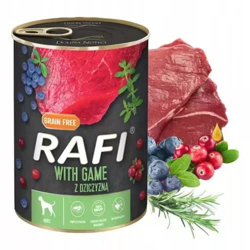 Rafi Pies 400g dziczyzna/borówka/żurawina