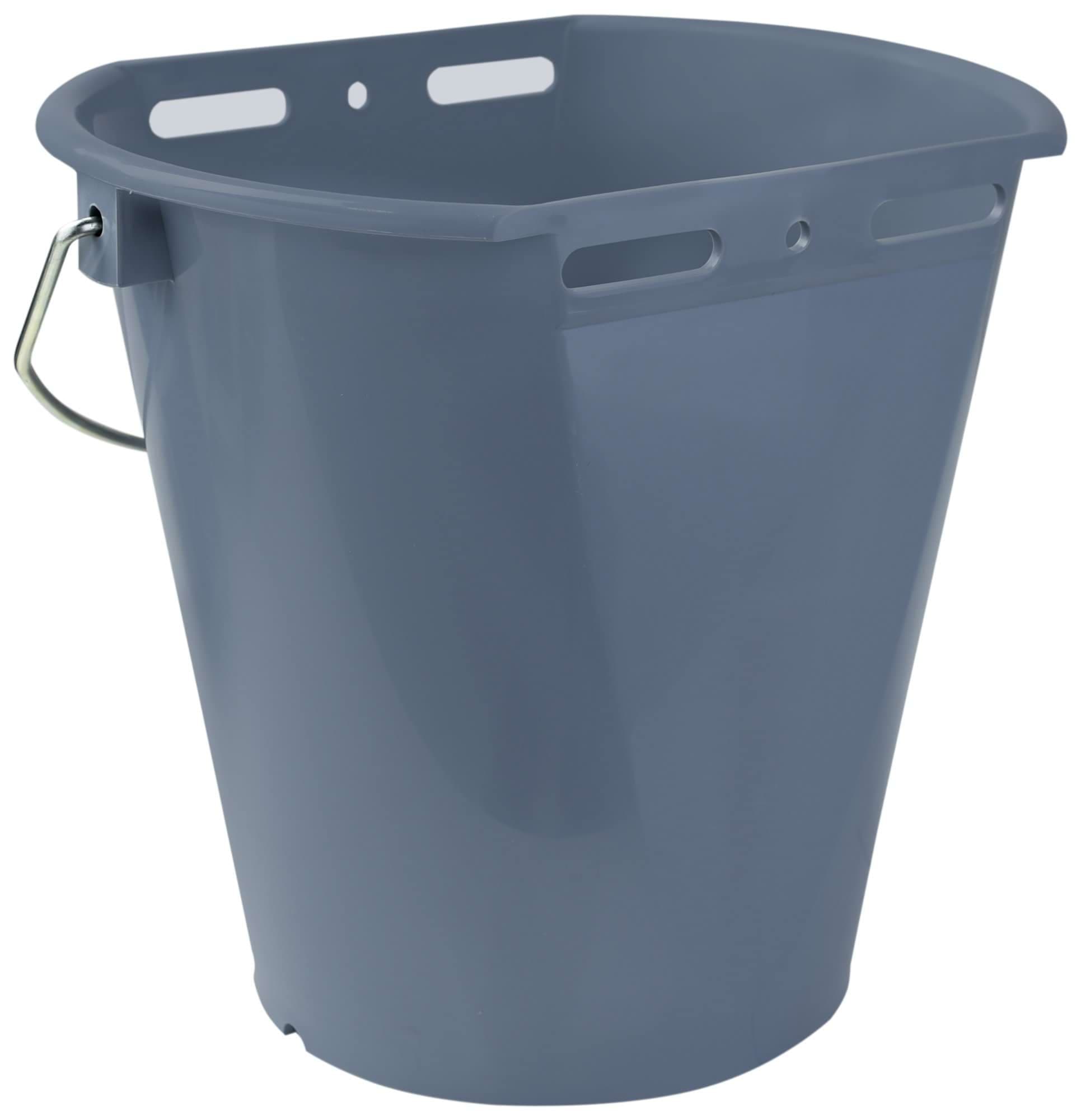 Wiadro do pojenia cieląt, "Food Safe", ze skalą, 8 l, szare, Kerbl