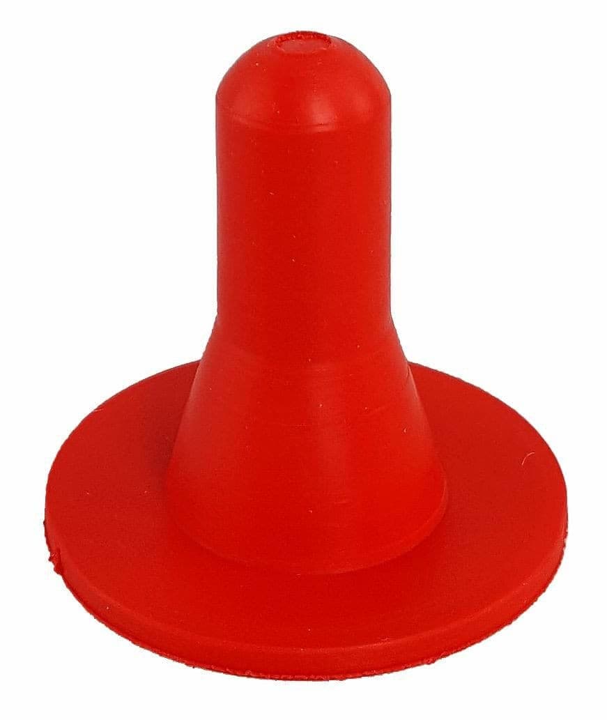 Smoczek gumowy, czerwony do butelki dla jagniąt, 500 ml
