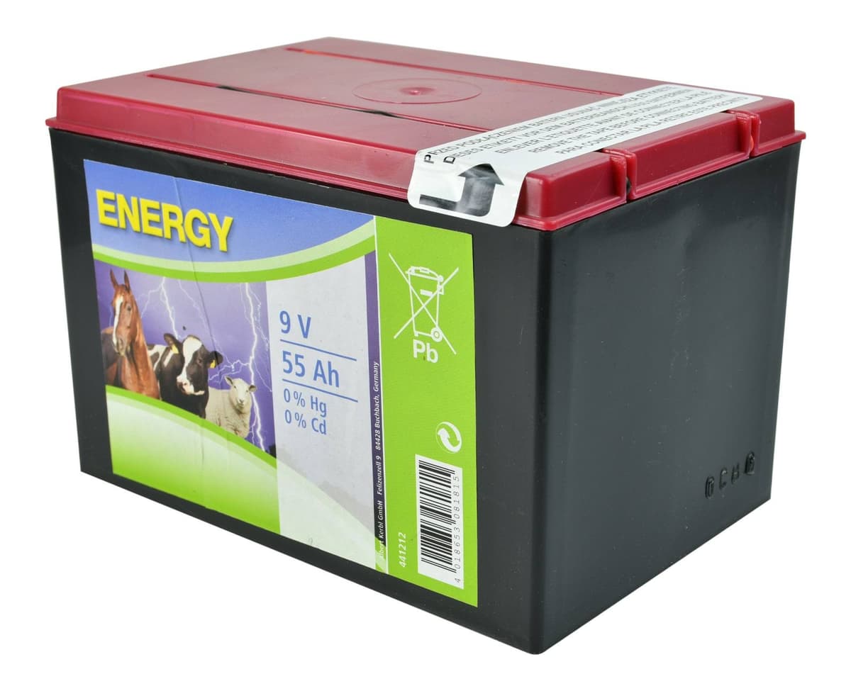 Bateria chlorkowa do elektryzatora, 9 V, 55 Ah, Kerbl