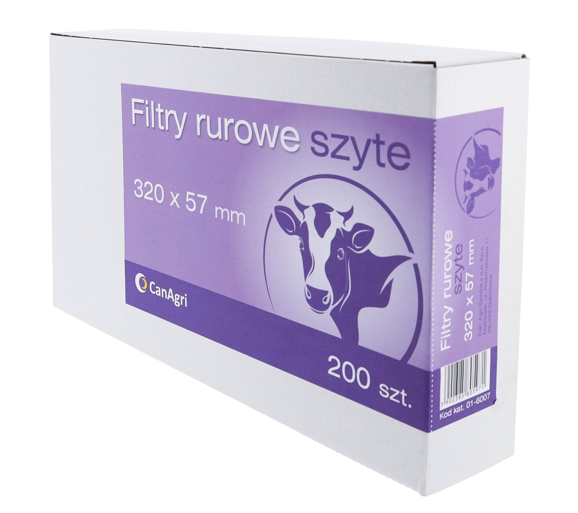 Filtr rurowy do mleka, 320 x 57 mm, 200 szt., Can Agri