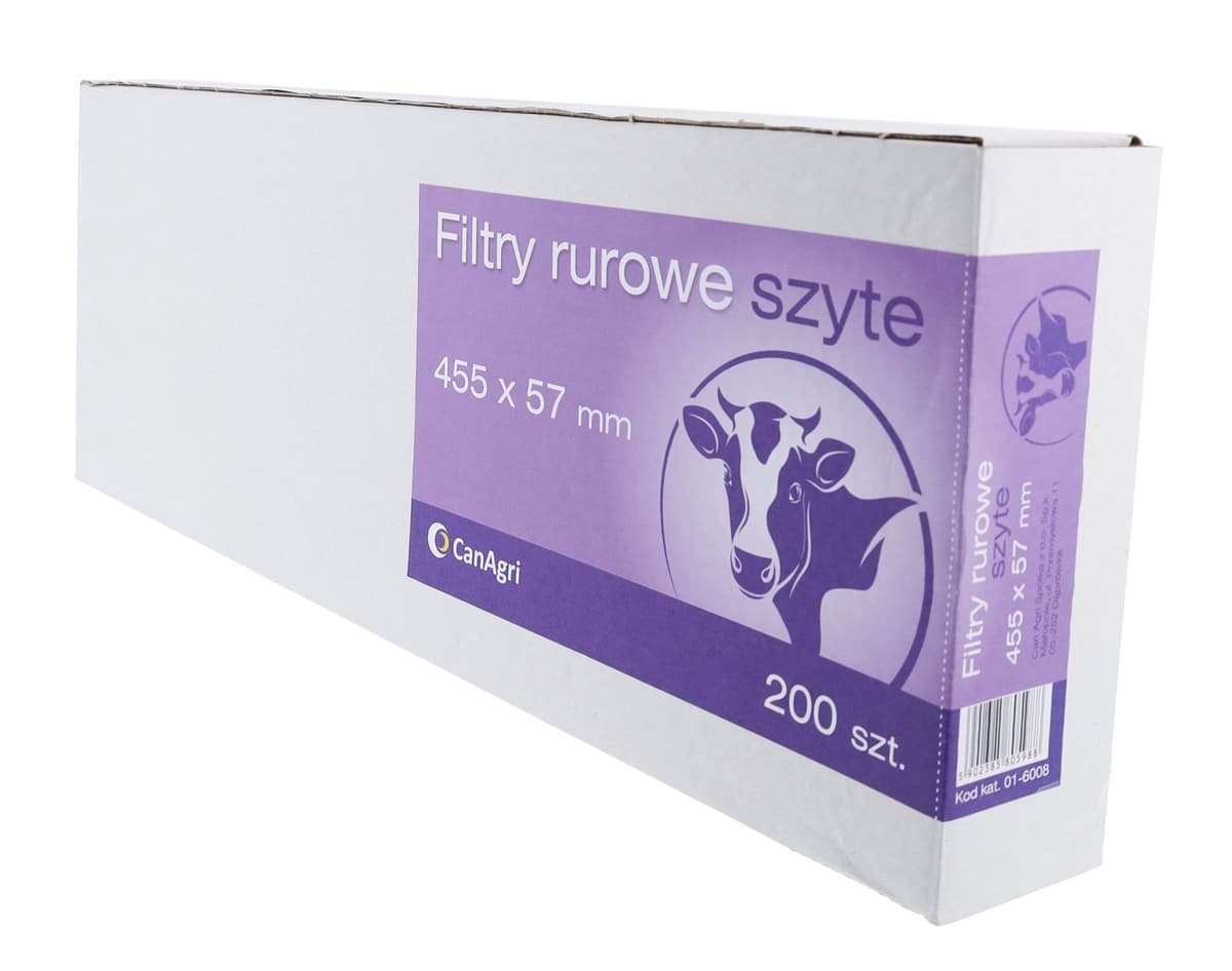 Filtr rurowy do mleka, 455 x 57 mm, 200 szt., Can Agri