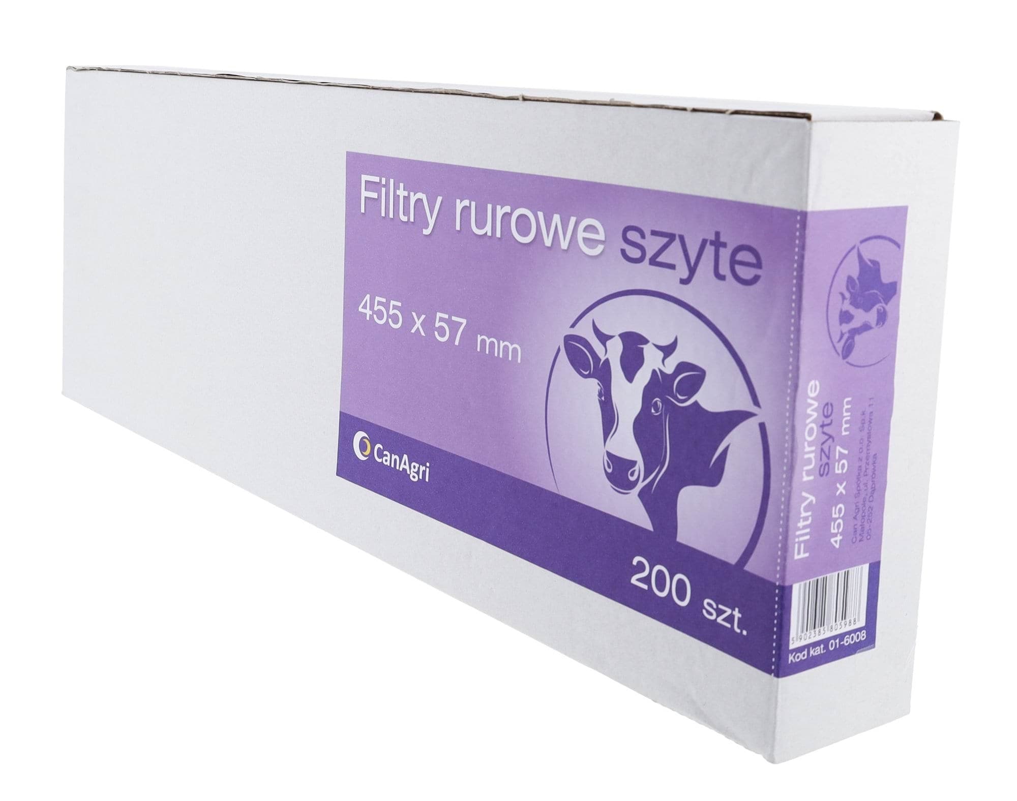 Filtr rurowy do mleka, 455 x 57 mm, 200 szt., Can Agri