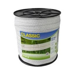 Taśma ogrodzeniowa CLASSIC 200m x 40mm, biała, Kerbl