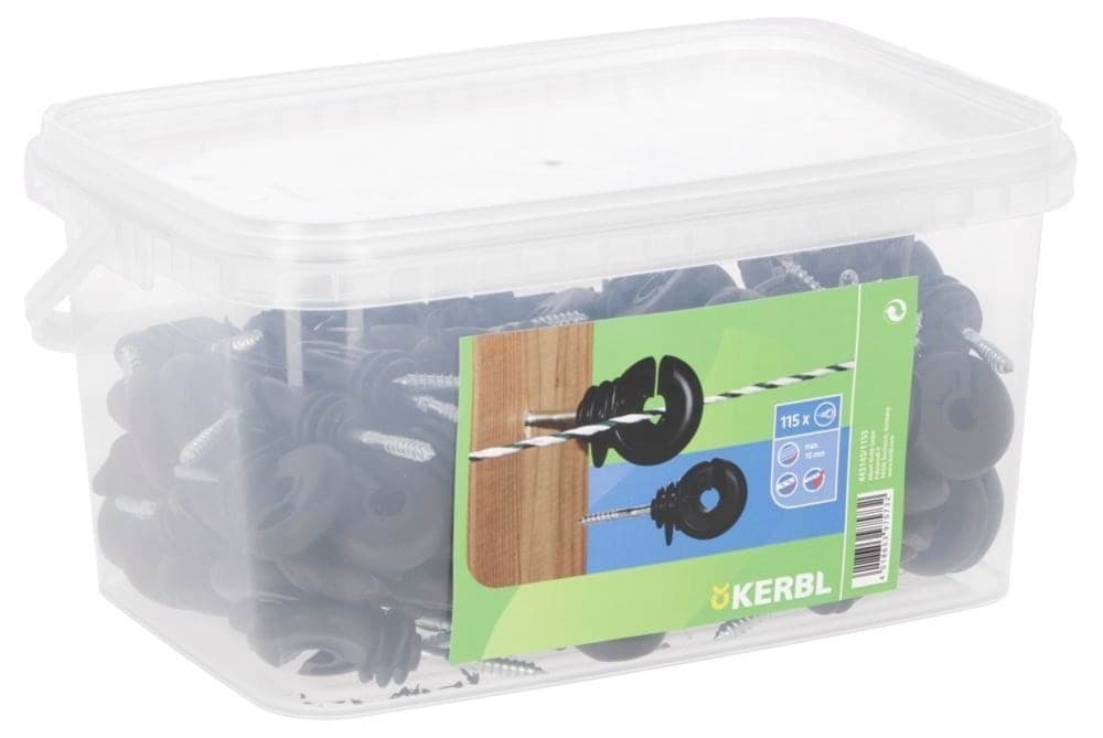 Izolator do plecionek i drutu TITAN 115 szt. ,Kerbl
