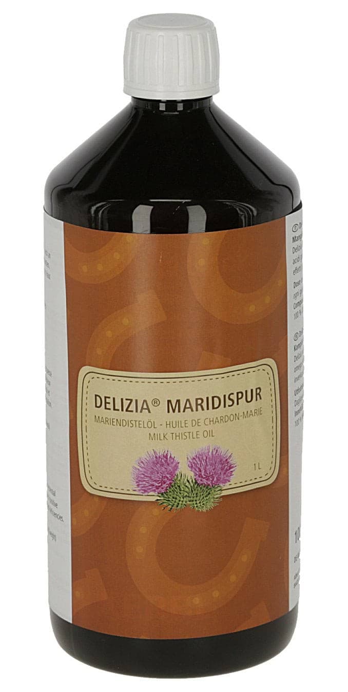 Olej z ostropestu plamistego dla konia Delizia, 1000 ml, Kerbl