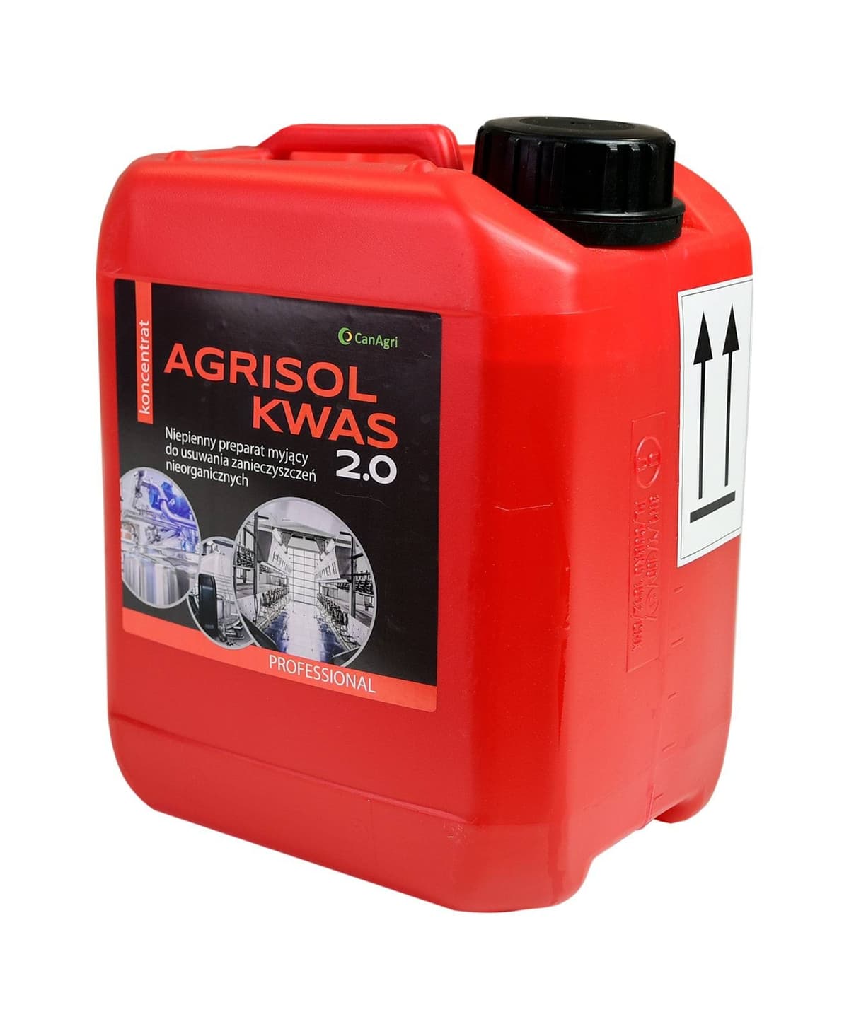 Kwaśny preparat myjący Agrisol Kwas 2.0, 5 kg, Can Agri