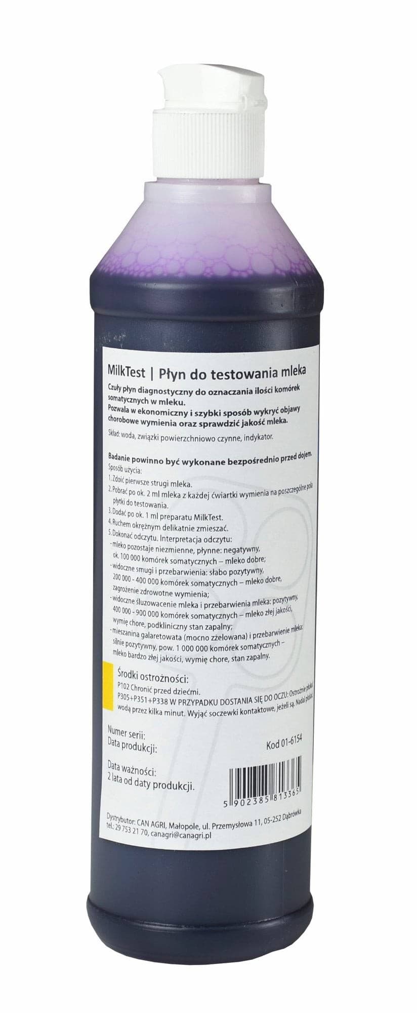 Płyn do testowania mleka MilkTest, 500 ml, Can Agri