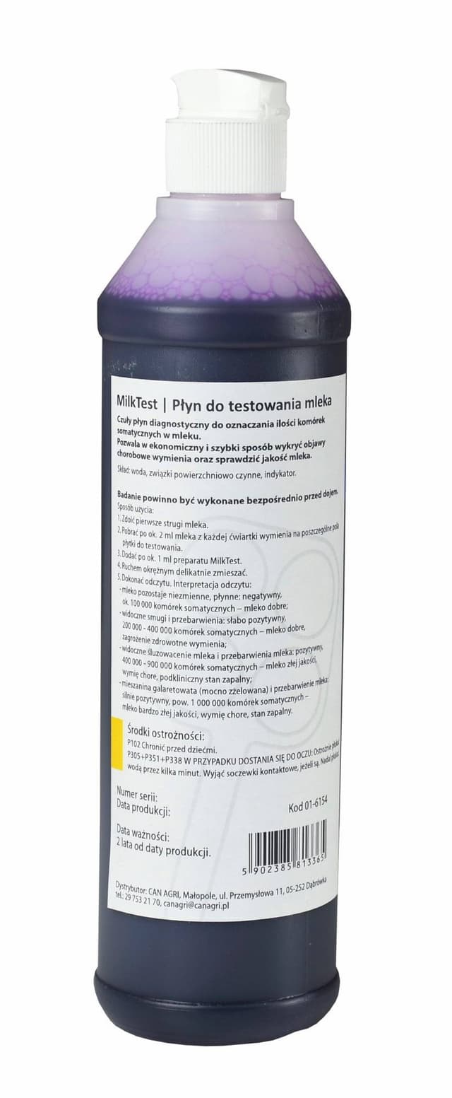 Płyn do testowania mleka MilkTest, 500 ml, Can Agri
