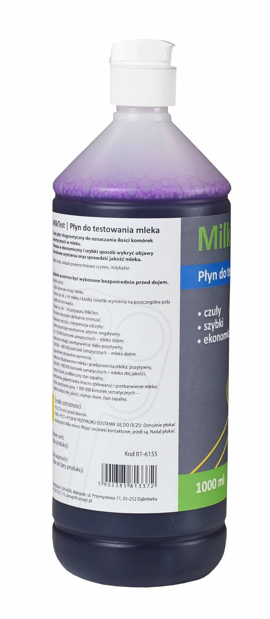 Płyn do testowania mleka MilkTest, 1000 ml, Can Agri
