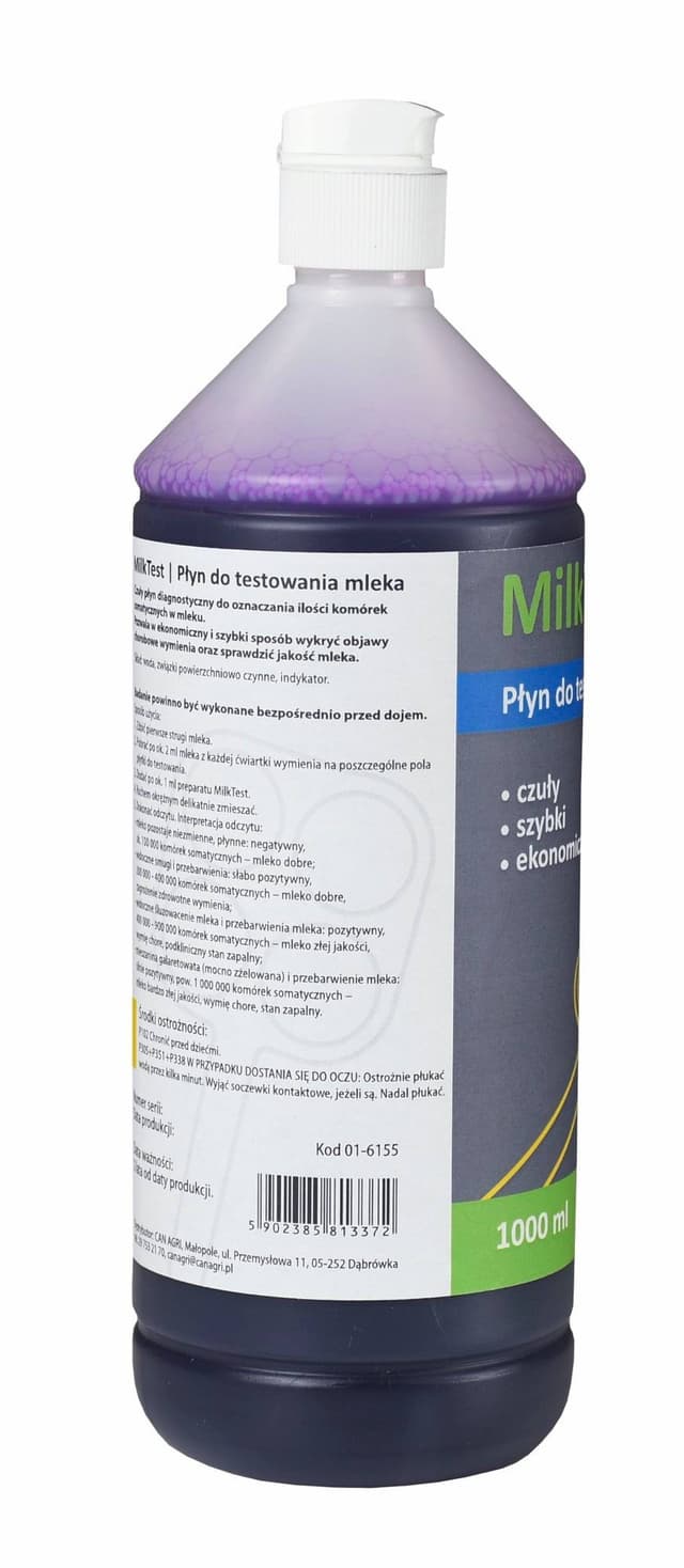 Płyn do testowania mleka MilkTest, 1000 ml, Can Agri