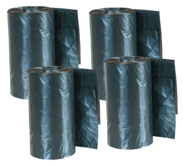 Woreczki na odchody 4 rolki x 20 szt, czarne, Kerbl