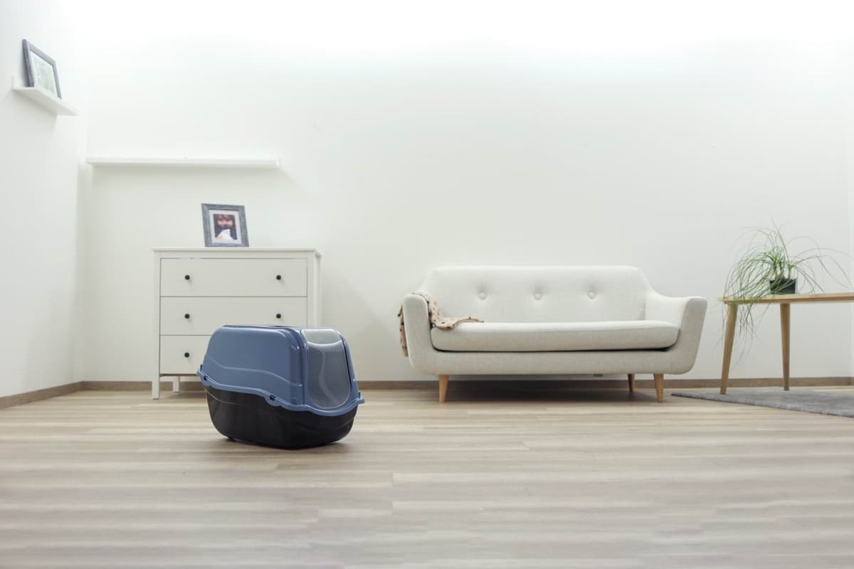 Kuweta Emma Eco, czarno- niebieska,  57 cm x 39 x 41 cm, Kerbl