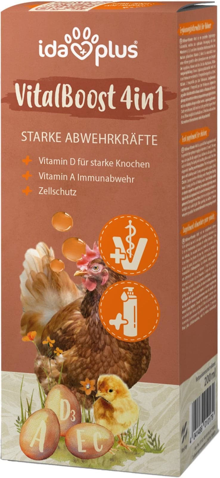 Witaminowy koncentrat dla drobiu, VitalBoost, 4w1, 200 ml