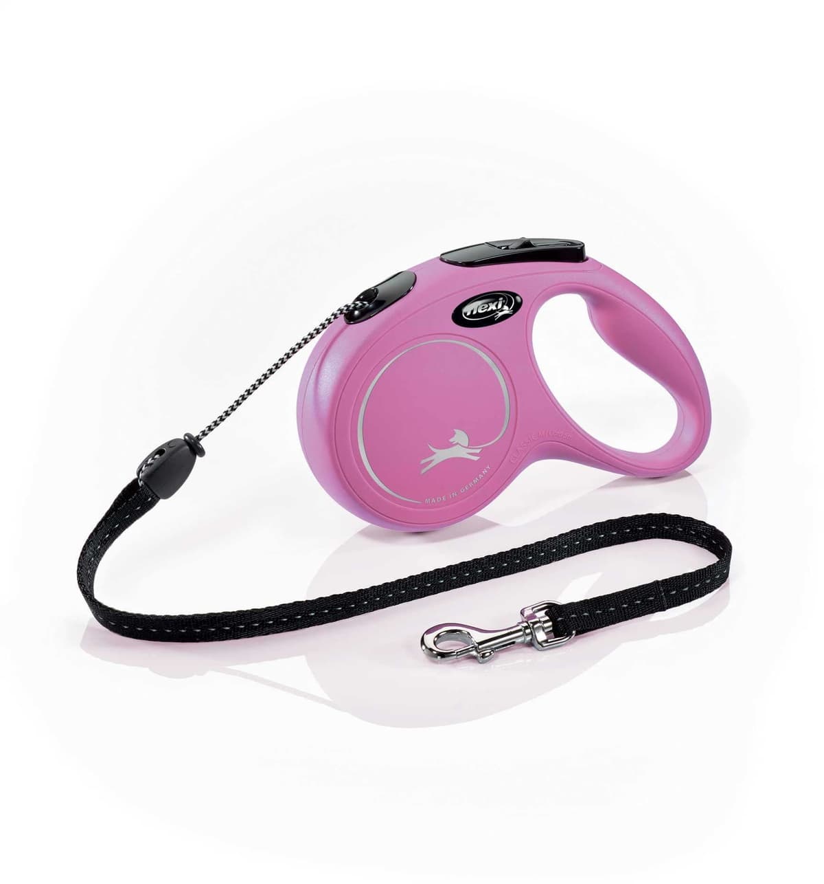 Smycz dla psa Flexi New Classic, linka, różowa, roz. S, 8 m, 12kg