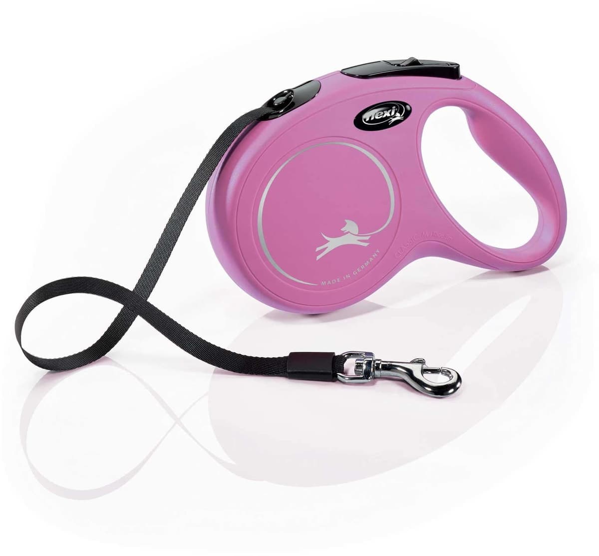 Smycz dla psa Flexi New Classic, taśma, różowa, XS, 3m, 12kg