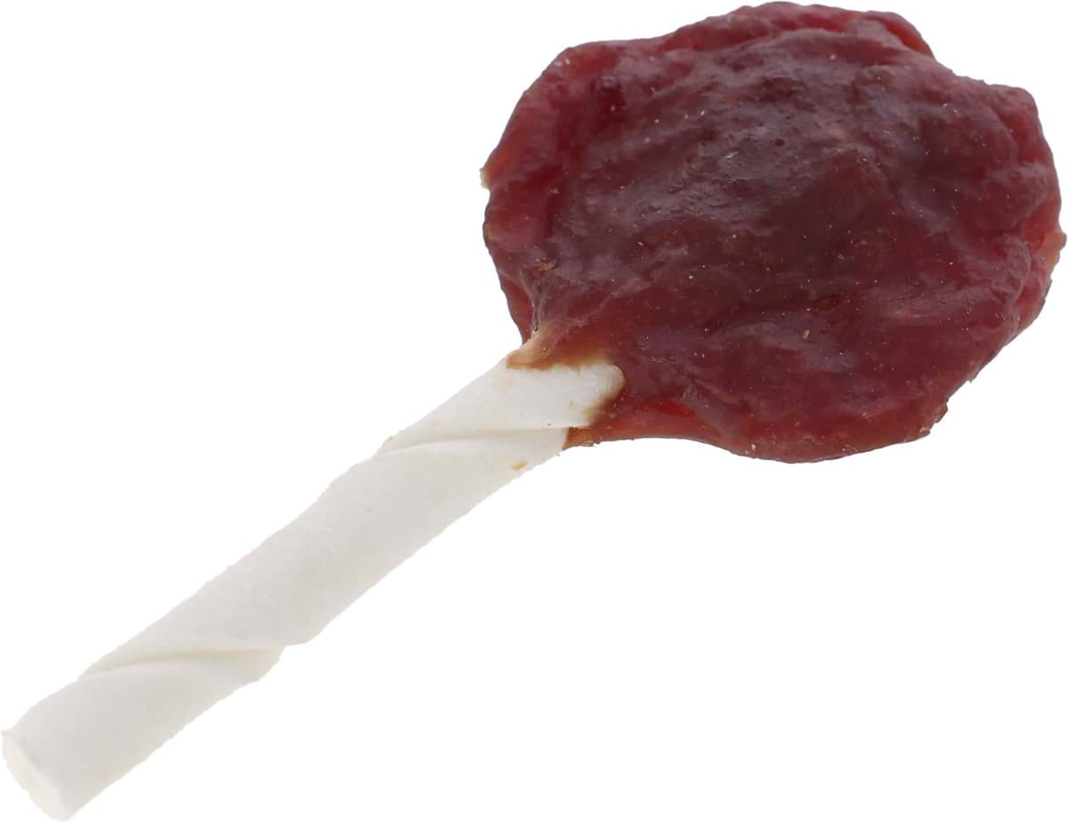 Lizak ze surowej skóry, z kaczką i serem, 10 cm, 20 g, Kerbl