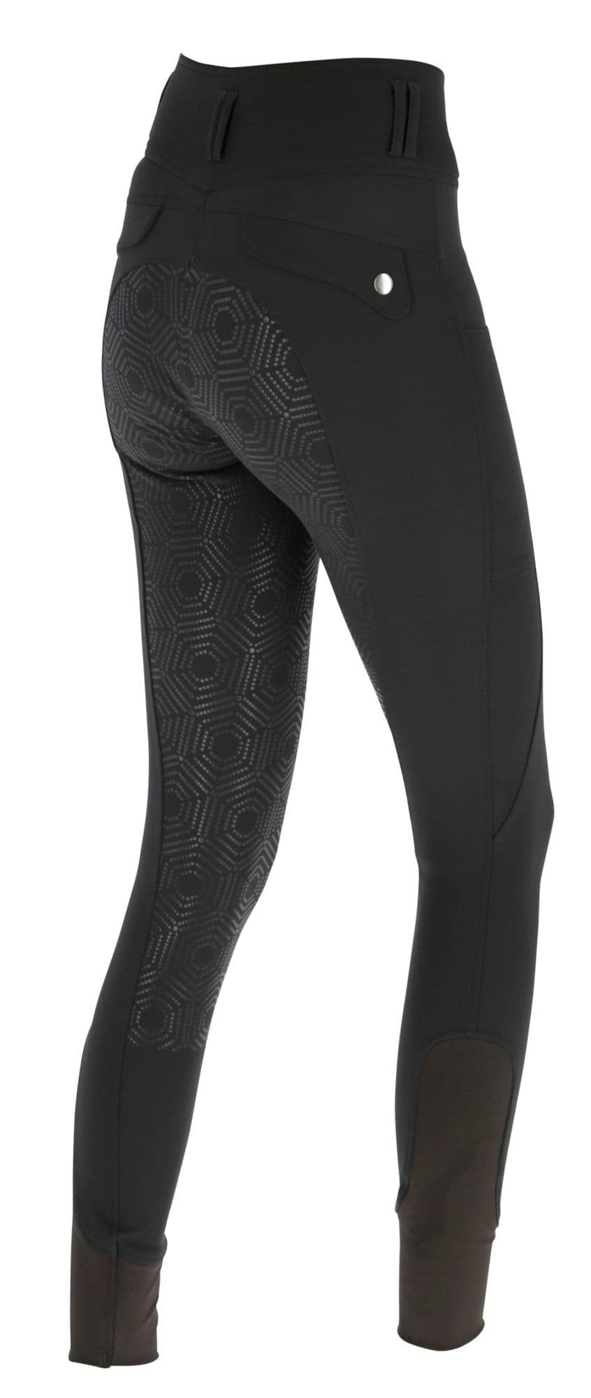 Bryczesy HighWaist, damskie, ciemnoszary, Covalliero