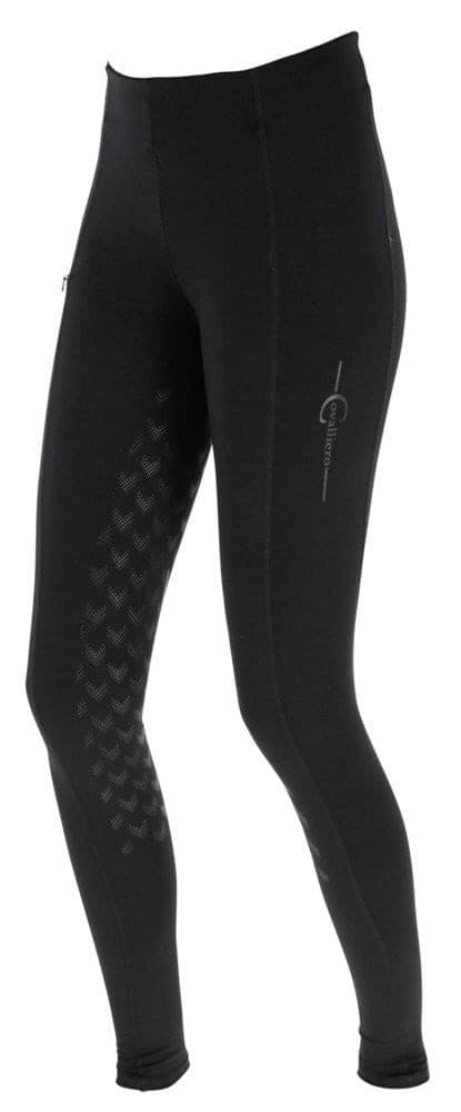 Legginsy jeździeckie Equona, dziecięce, czarny, Covalliero