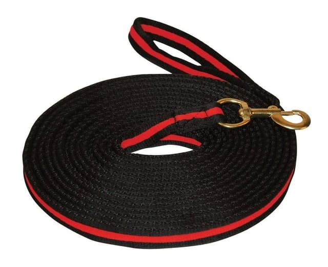 Lonża dla konia Soft, 8 m, czarny/czerwony, Covalliero