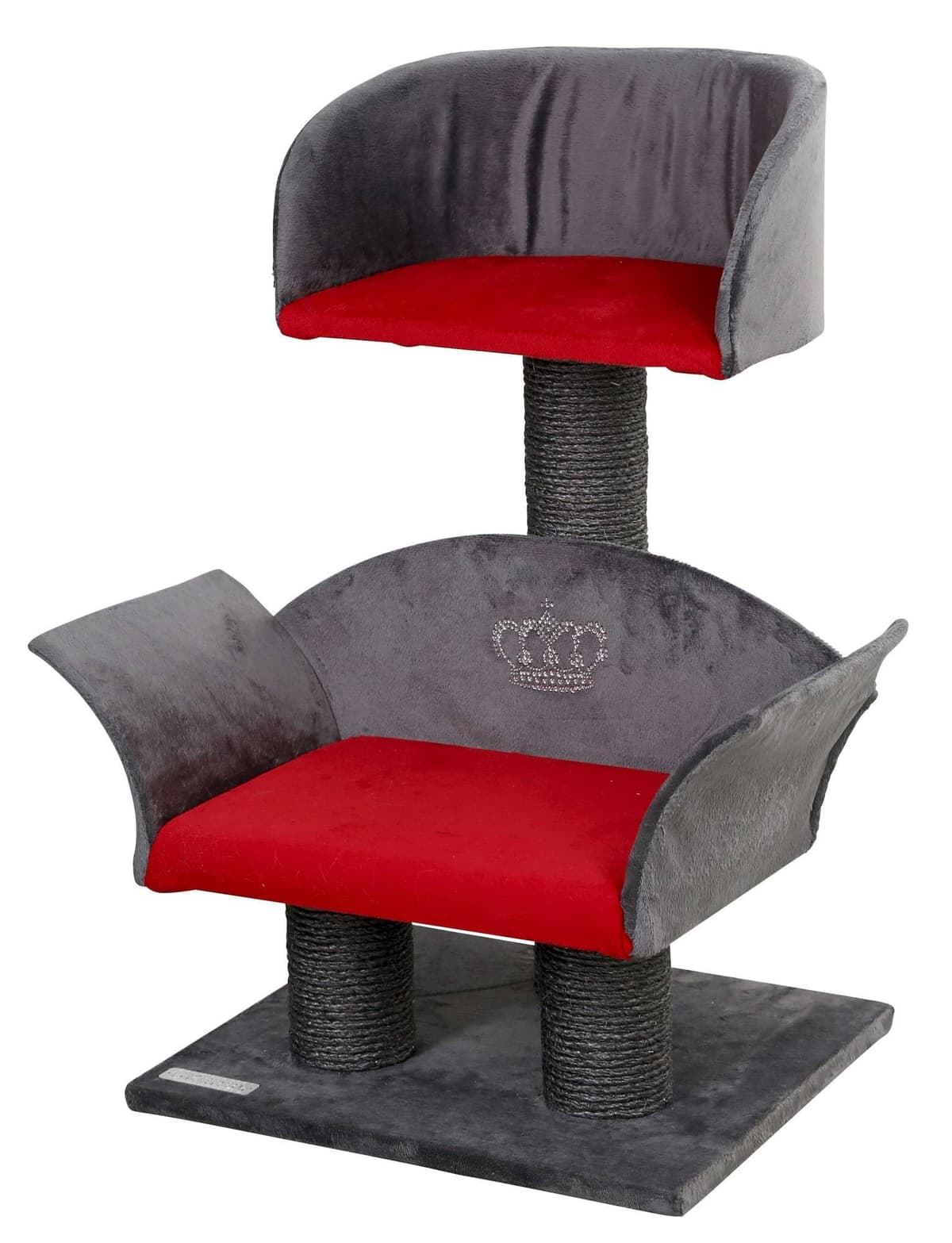 Drapak dla kota Lounge Deluxe, szary/czerwony, Kerbl