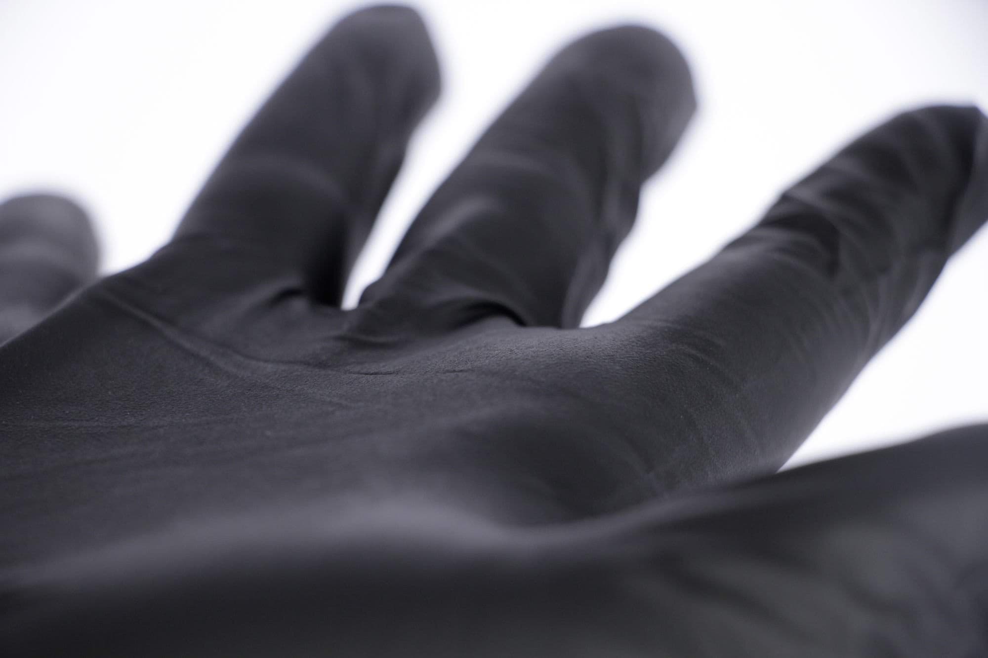 Rękawice Nitrile Long Black, rozmiar L, czarne, 50 szt., Kerbl