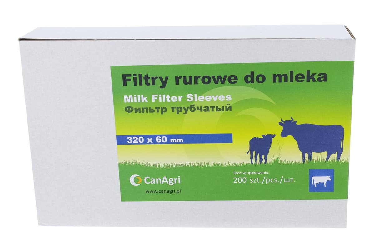 Filtr rurowy do mleka, 320 x 60 mm, 200 szt., Can Agri