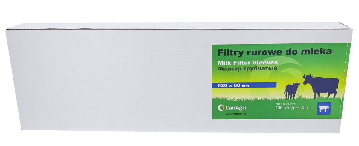 Filtr rurowy do mleka, 620 x 60 mm, 200 szt., Can Agri