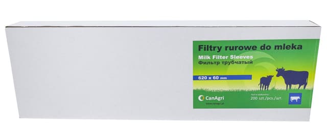 Filtr rurowy do mleka, 620 x 60 mm, 200 szt., Can Agri