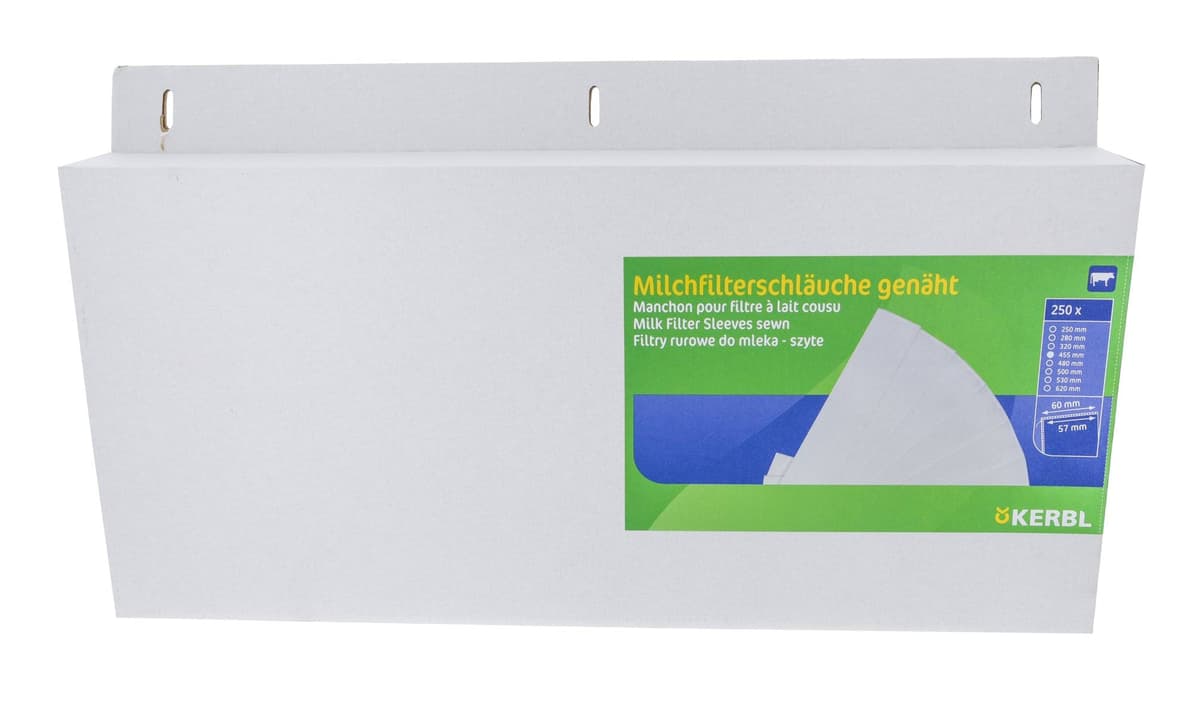 Filtr rurowy do mleka, 455 x 57 mm, 250 szt., Kerbl