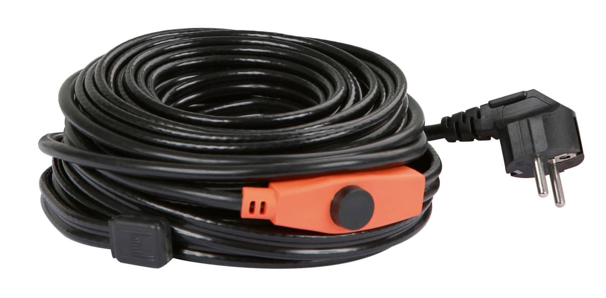 Kabel grzewczy do rur z termostatem, 49 m, 784 W, Kerbl