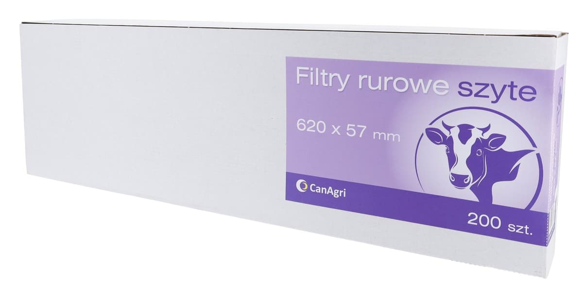Filtr rurowy do mleka, 620 x 57 mm, 200 szt., Can Agri