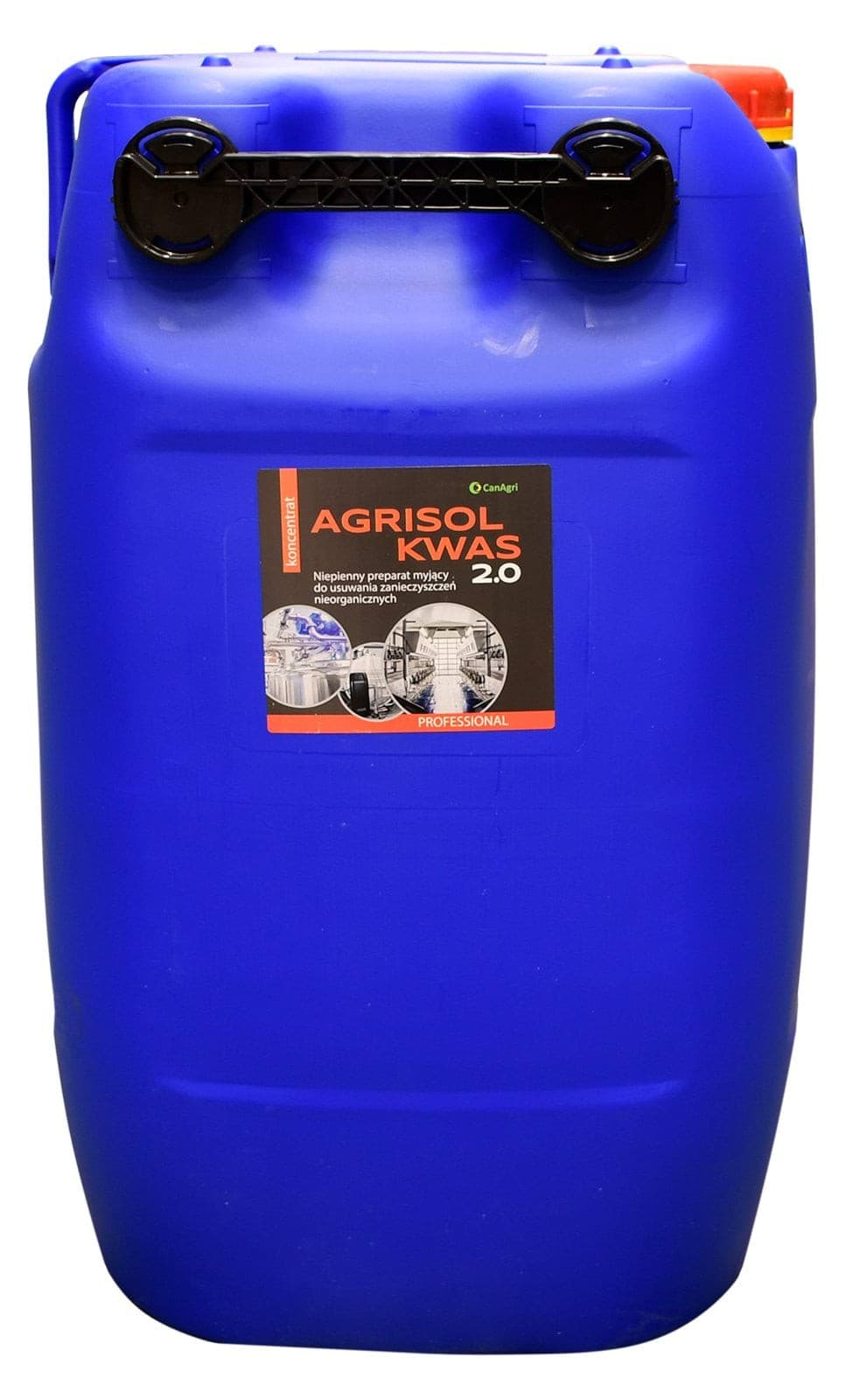 Kwaśny preparat myjący Agrisol Kwas 2.0, 70 kg, Can Agri