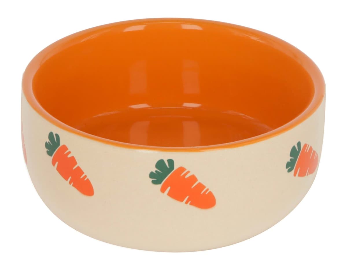 Miska ceramiczna dla gryzoni, 100 ml, beżowy/pomarańczowy, Kerbl
