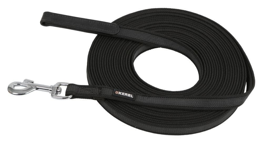 Smycz treningowa dla psa Antislip, 10 m x 20 mm, czarna, Kerbl