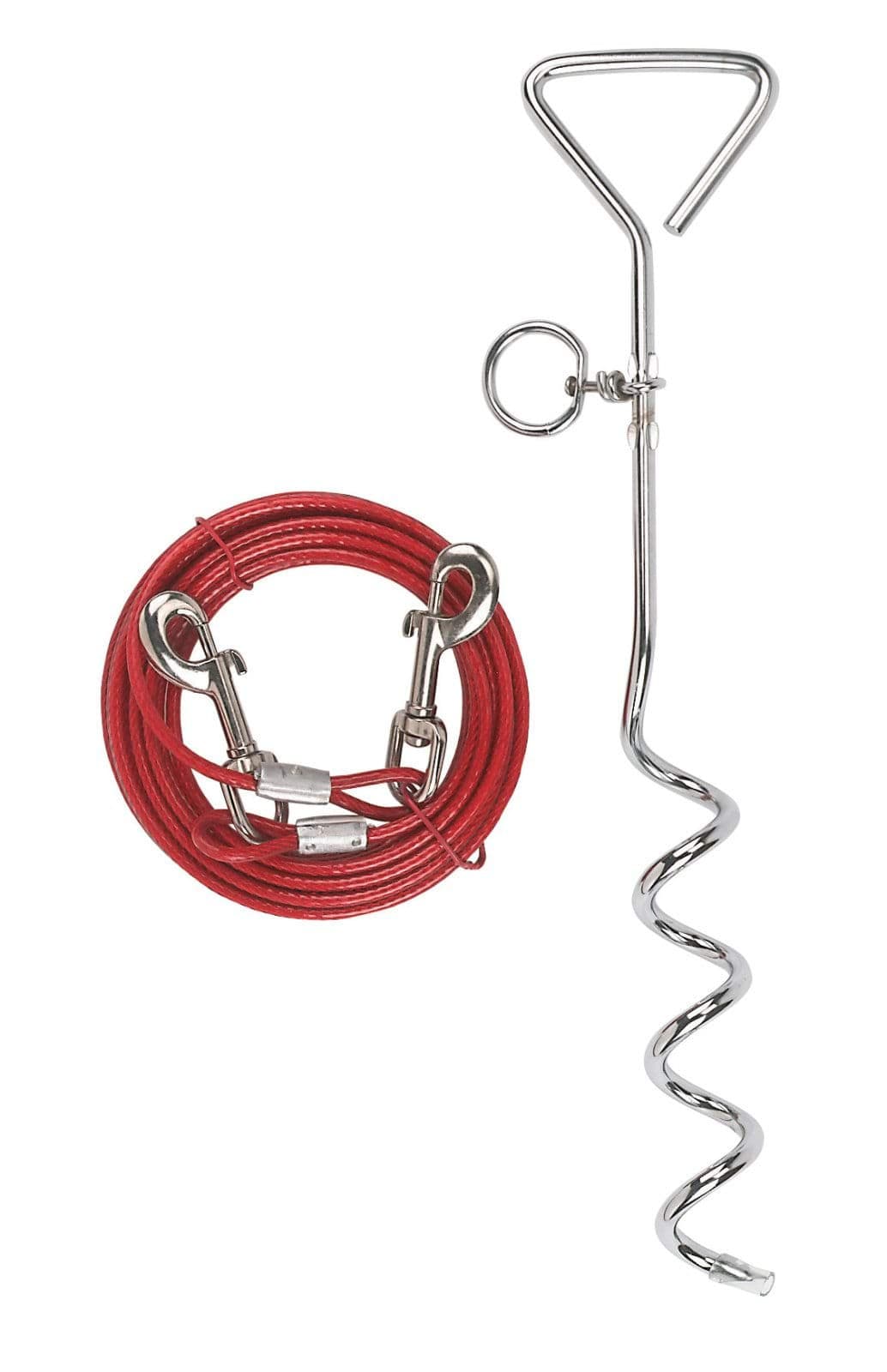 Spiralny palik z linką wybiegową, 6m, do 30kg, Kerbl
