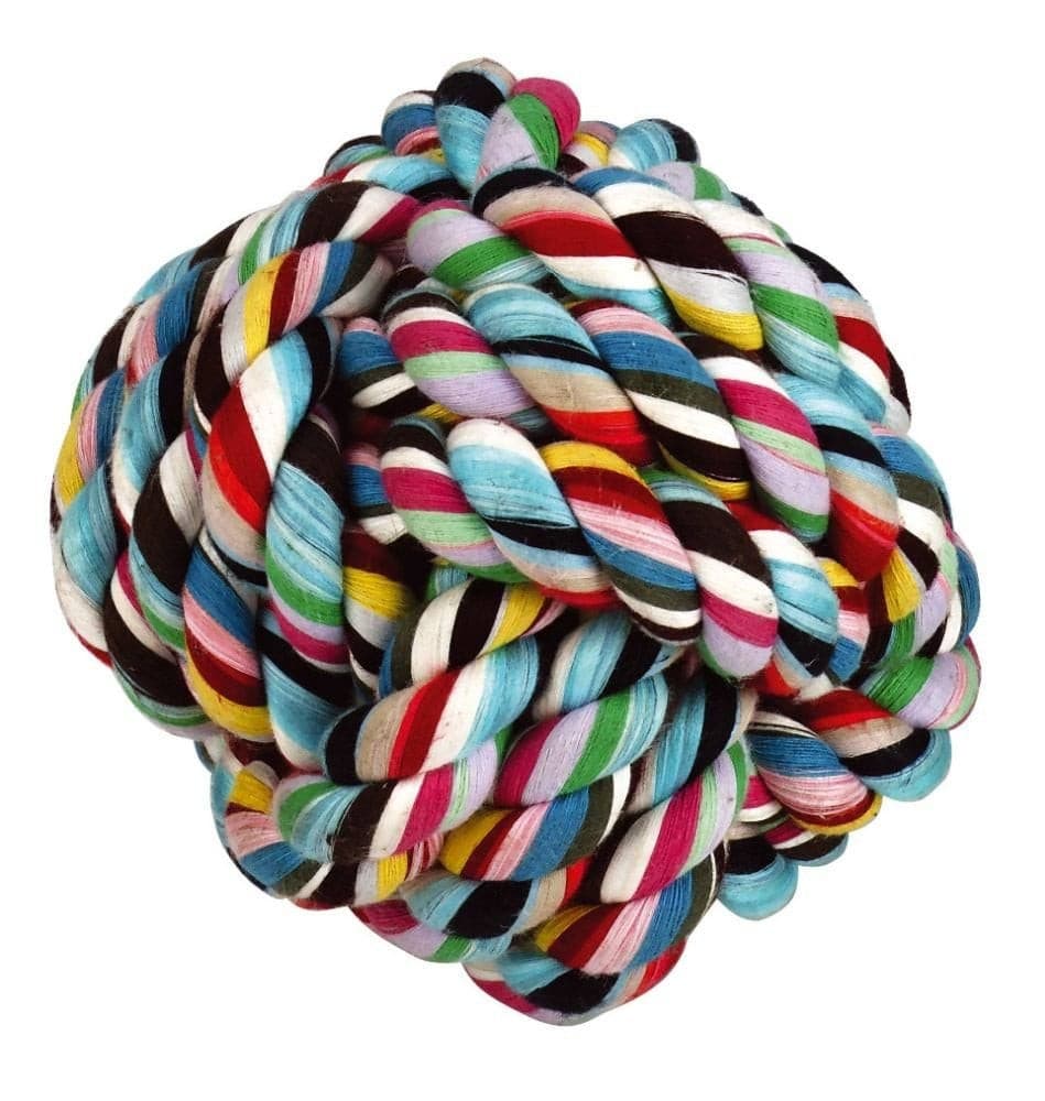 Zabawka dla psa, piłka bawełniana, pleciona, 15 cm, Kerbl