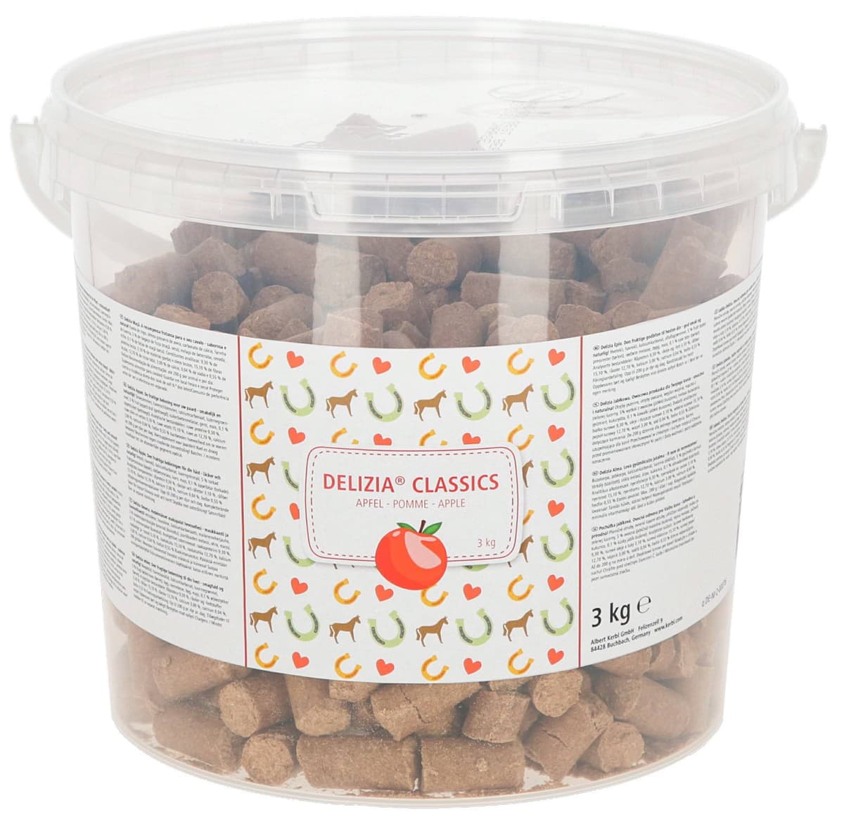 Smakołyki dla konia Delizia Classic, jabłko, 3 kg, Kerbl