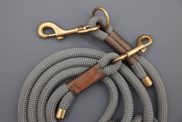 Smycz dla psa Monte Carlo, 200 cm x 12 mm, szaro-brązowa, Kerbl