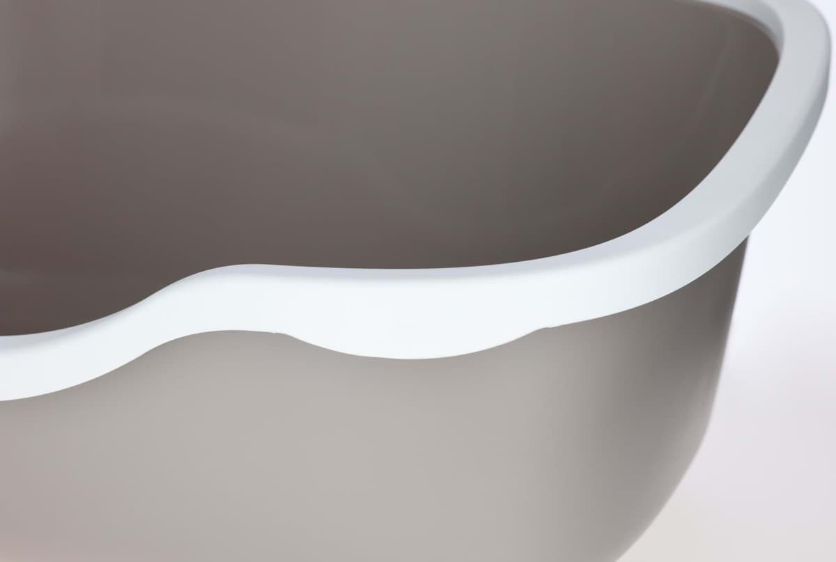 Kuweta  Tres Chic Open,  brązowo-biała, 56 x 38,5 x 26 cm, Stefanplast