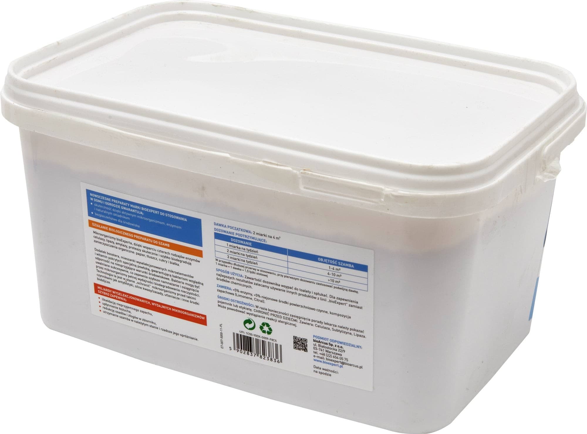 Biologiczny preparat do szamb 3 w 1, 5 kg, Bio Expert