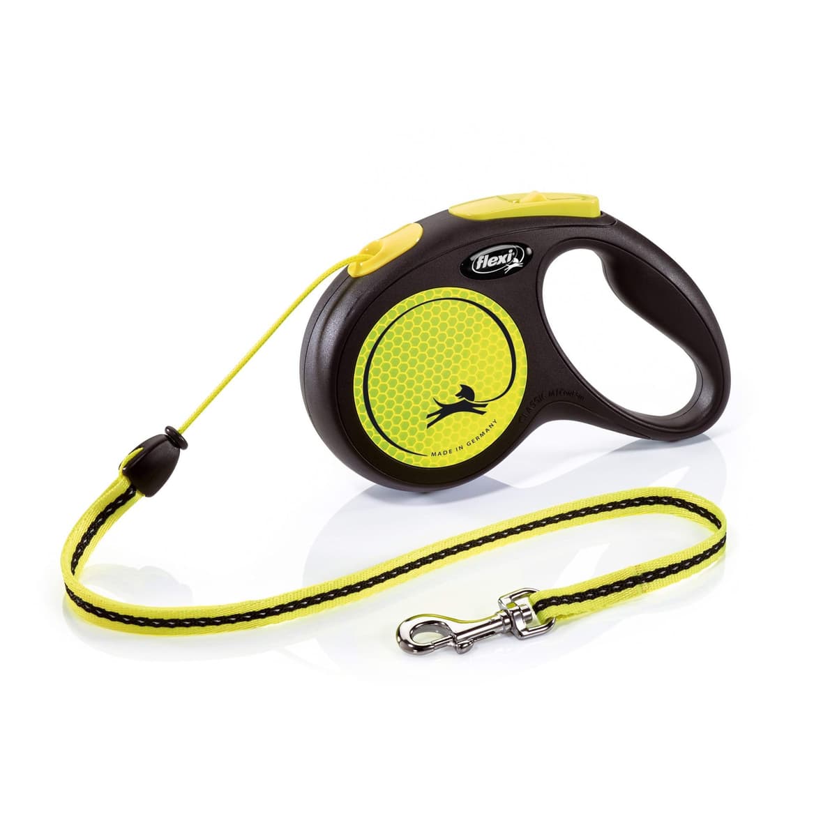 Smycz Flexi Classic, linka, roz. S, 5 m, 12 kg, neonowa/żółta