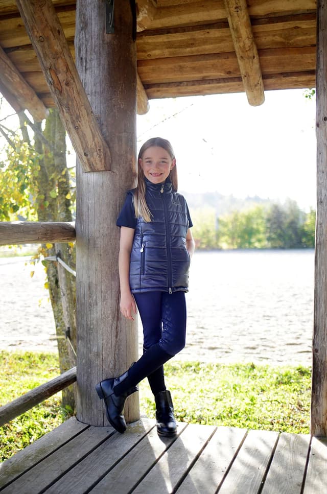 Legginsy jeździeckie Equona, damskie, granatowy, Covalliero